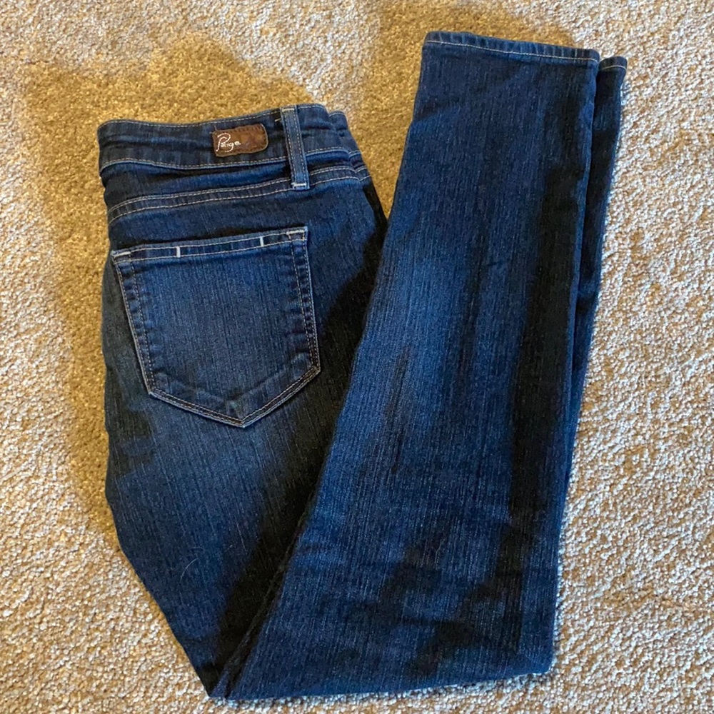 Medium/dark wash Paige jeans